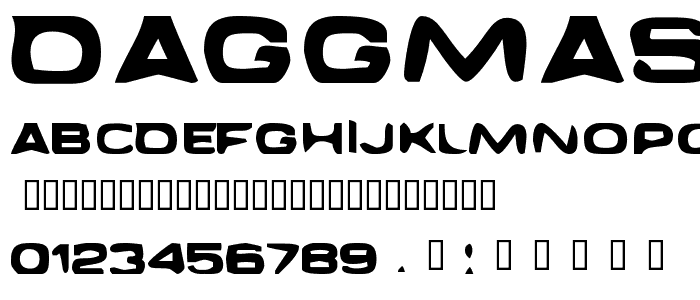 Daggmask Normal font